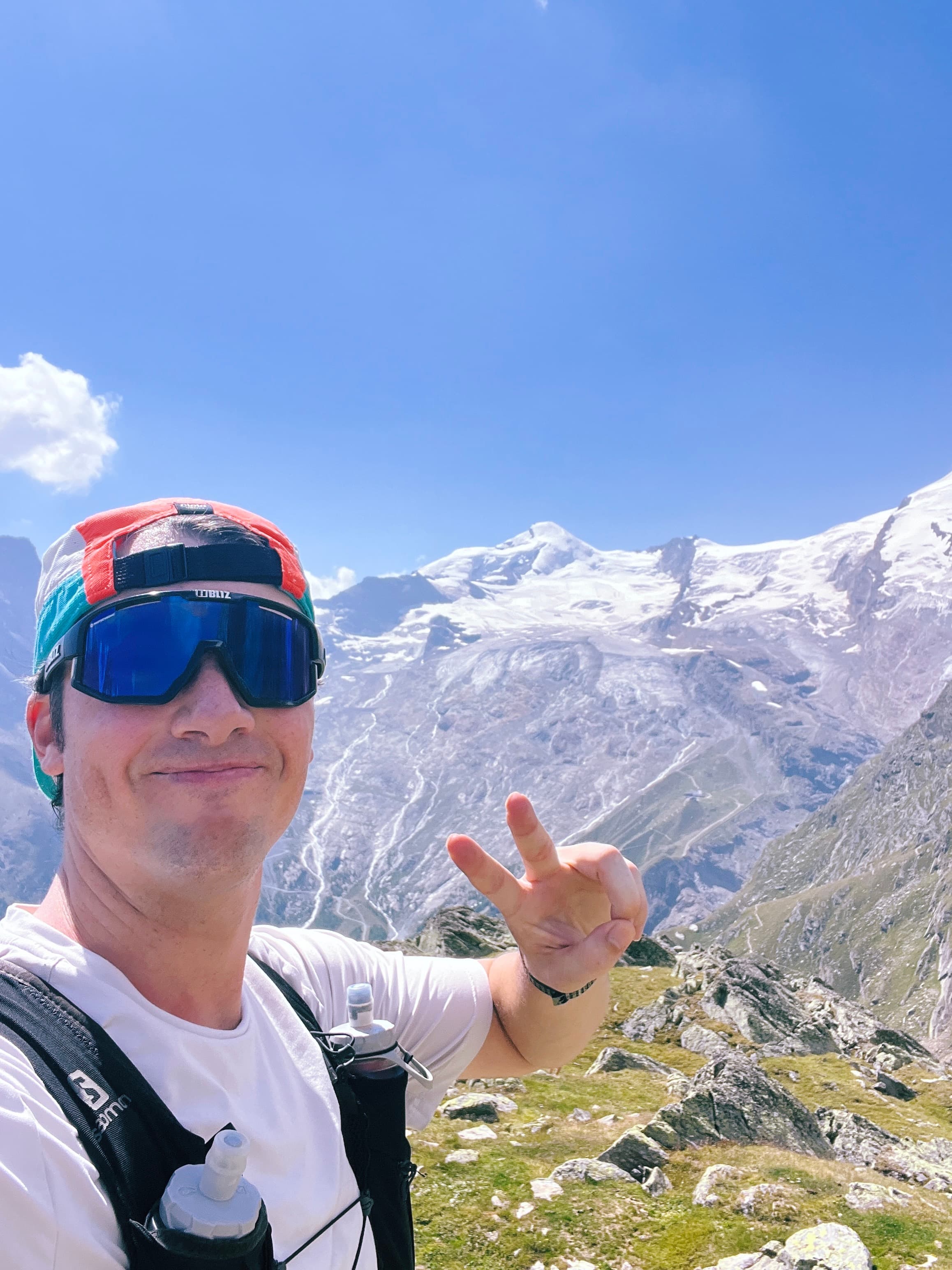 Kyle trail running in the mountains