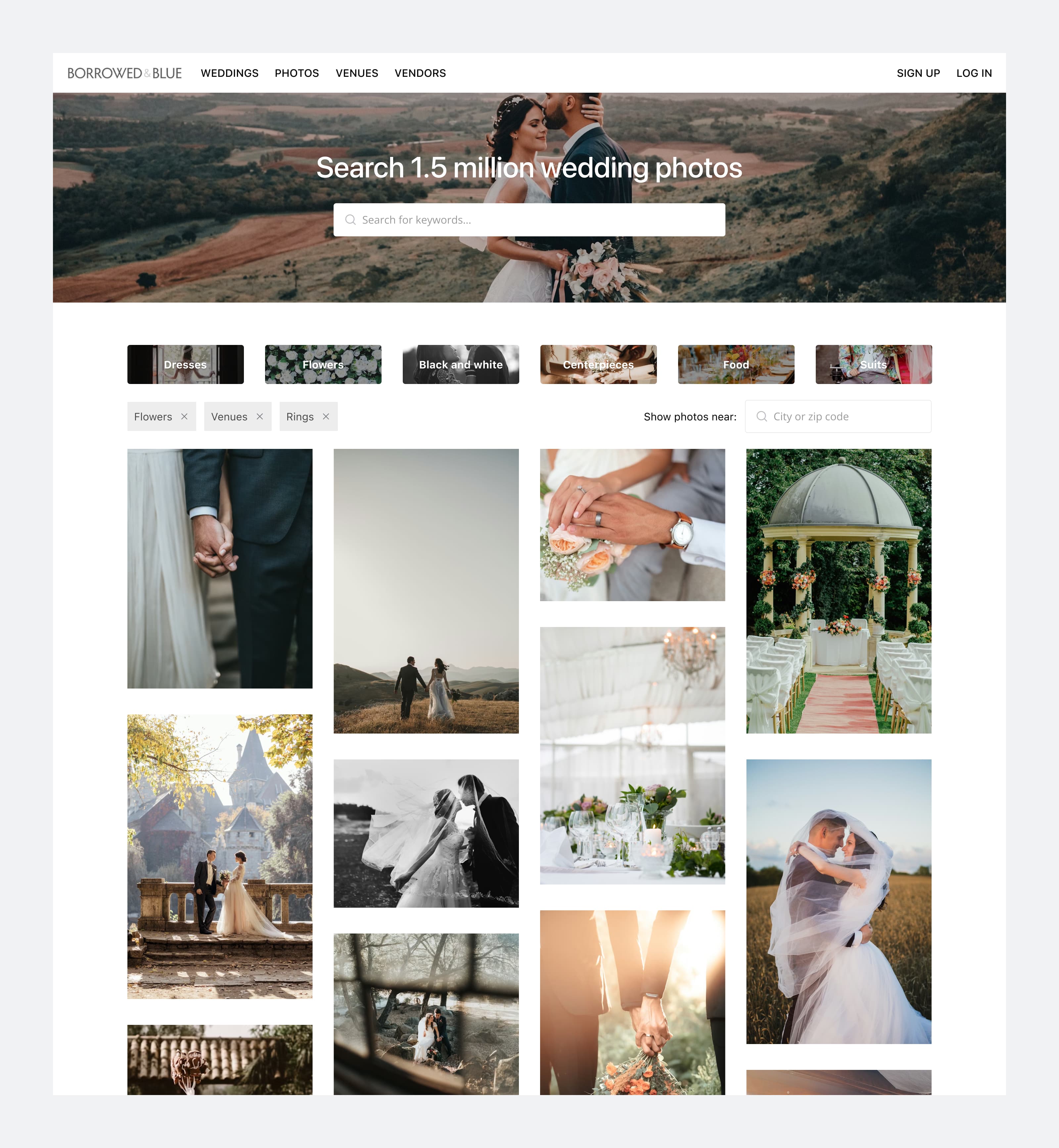 Borrowed & Blue photo grid