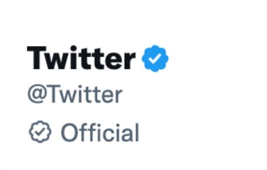Twitter official badge